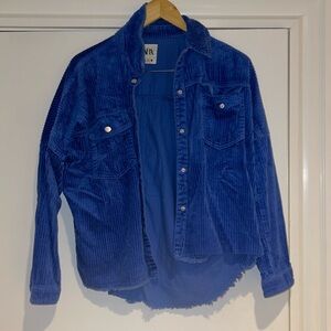 Zara blue corduroy jacket